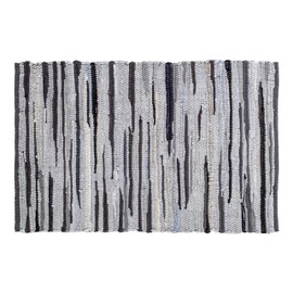 Rug Area Rugs Cotton Charcoal 2x3 Ft Multicolour Chindi for Livingroom Bedroom Washable RagRug Reversible Farmhouse Kitchen RunnerRug Carpet Area Runner Mat for Hallway, Entryway
