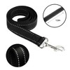 KCT Reflective Dog Lead 1.2m 4ft Black Nylon Strong Leash