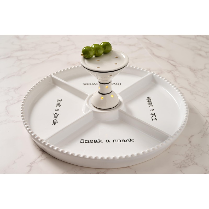 Mud Pie Light Up Martini Sitter; 4 1/4" X 2