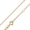trendor Aquarius Zodiac Sign Gold 333 with Gold-Plated Silver Chain