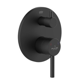 PULSE ShowerSpas 3005-RIVD-MB Two Way Tru-Temp Pressure Balance 1/2" Rough-In Valve with Matte Black Trim Kit