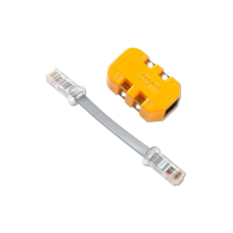 Fluke Networks 10230101 8-Wire In-Line Modular Adapter with K-Plug