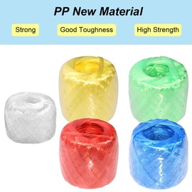 5 Rolls 5 Colors Rope Packing String Bundling Rope Packing Rope Moving Rope Box Rope Household Bundled for Packing Twine