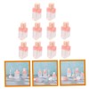 ORFOFE 10pcs Round Lip Gloss Tubes Refillable Mini Empty Lip