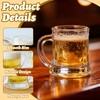 ZYFLSIYU 6 Pack 2 oz Mini Beer Mug Shot Glasses