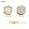 MovFlax 1-1/2 Inch (37 mm) Round mini Quartz Clock Insert