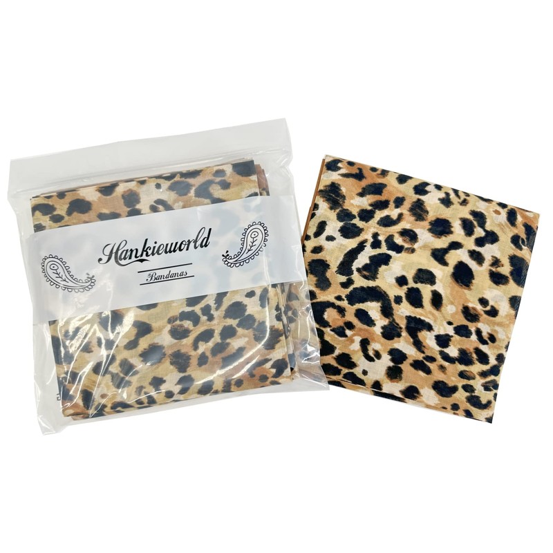 HankieWorld Single Pack Bandanas 60s Premium Cotton Soft Thin Handfeel