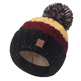 Wollig Wurm Winter Lolly Style Beanie Mütze mit Ponpon Damen Herren HAT HATS Fashion SKI Snowboard Morefazltd (TM) (Lolly 4)