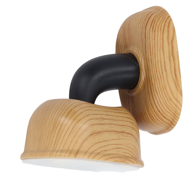 Door Stopper Non Magnetic No Drilling Windproof Wood Grain Invisible