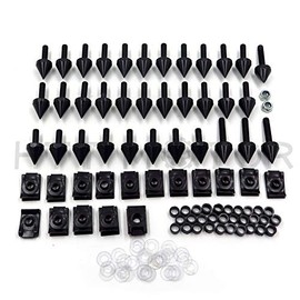 HTTMT MT215-006-BK Black Spike Fairing Bolts kits Compatible with 2004-2006 Yamaha YZF R1 YZF-R1 YZFR1