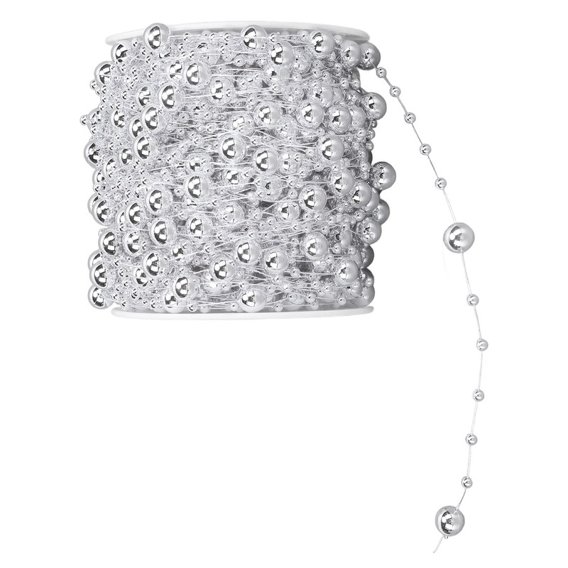 1 Roll Pearl Beads Chain Artificial Pearl Strand Trim String