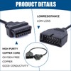 UHANBUT OBD1 to OBD2 GM Adapter, OBD1 12 Pins to