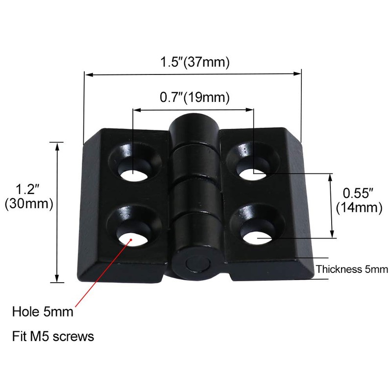 boeray 2 Sets 2020 Aluminum Extrusion Profile Slot 6mm Door