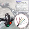 YnGia Motorcycle Handlebar Horn Switch 7/8" Headlight Turn Signal Light