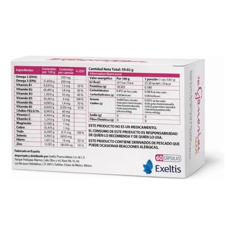 Suplemento Cápsula Exeltis Omega Regenesis Max