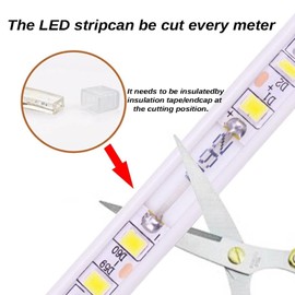 pcningled external1M led Strip Light Newly Upgraded SMD 5730 220V IP67 Waterproof 120 LEDs/M 9W/M Cuttable Every 1M Ultra Bright Flexible Lighting for Indoor and Outdoor Use(White, 1M)