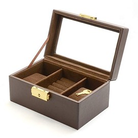 NOPPLE Watch Storage Box, Watch Box, Pair Watch, Collection Box, Accessory Case, Ring, Storage, Brown