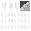 HonGien Pack of 100 Curtain Hooks Plastic White Curtain Hooks