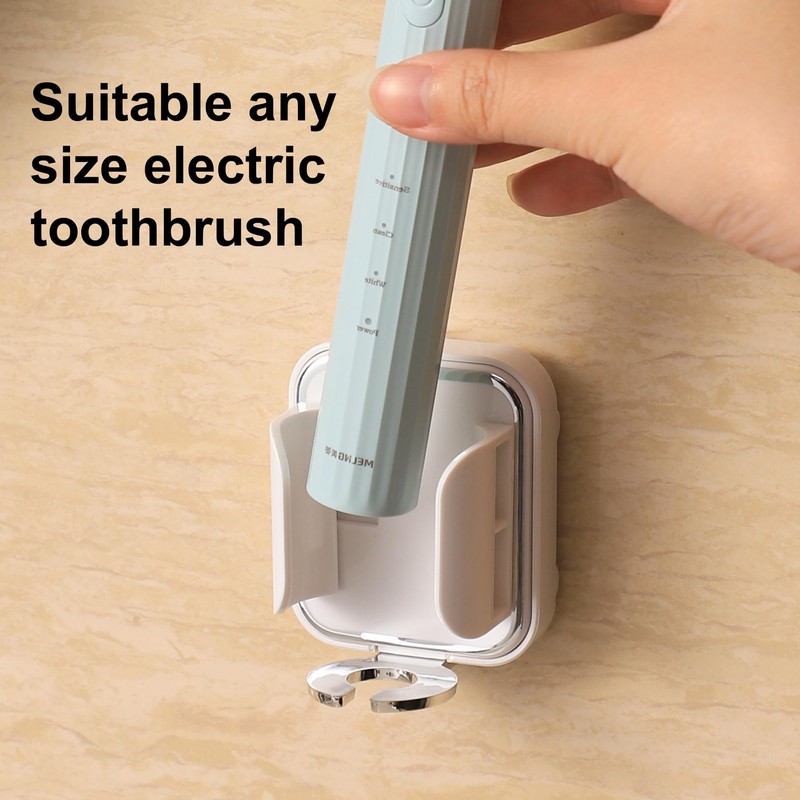 Electric Toothbrush Holder, Gravity Sensor Wall Mounted, No Punch Adhesive