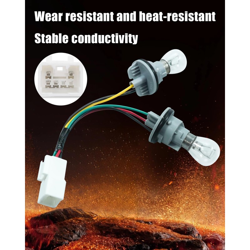 EL EastLane Tail Light Socket Wire Harness with Light Bulb