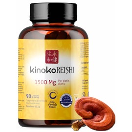 Reishi 1500mg 90 Capsules with 50% Betaglycan Polysaccharides, Ganoderma Lucidum, Vegan, Non GMO
