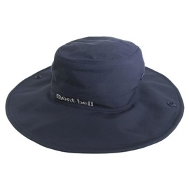 Montbell 1108743 Wide Brim Hat, Men's, Women's, Large, Nylon, Navy, navy