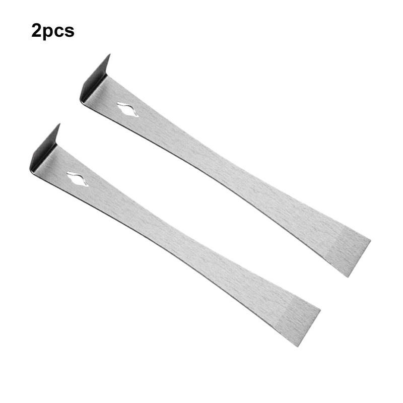 AIXXCUVQ 2pcs/Set Pocket Pry Bar Stainless Steel Flat Bar for