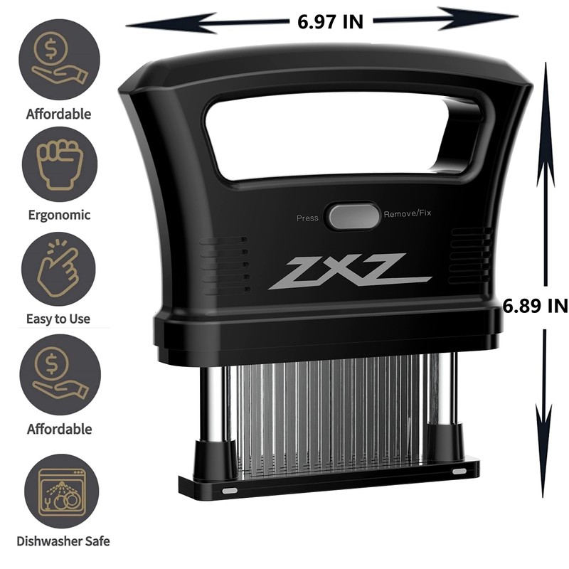 ZXZ Meat Tenderizer Easy to hold large handle | Detachable