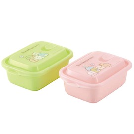 Skater FCNF2W Fluffy Storage Container, 16.9 fl oz (500 ml), 2-piece, Side Dishes, Sealing Container, Sumikko Gurashi