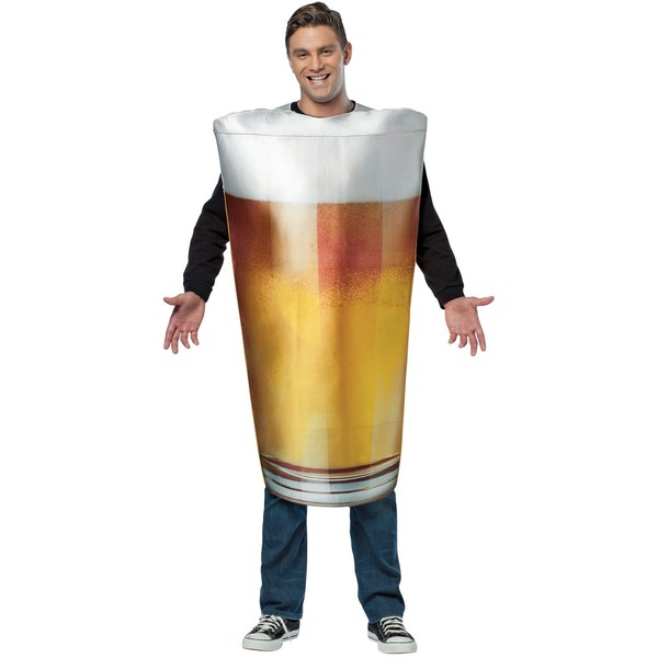 Rasta Imposta Beer Pint Costume, Gold, One Size