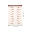 NOLITOY 3 Sheets Eyebrow Tattoo Sticker 4D Hair-like Waterproof Eyebrow