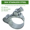 Bekelan T-Bolt Hose Clamps,52-55mm Heavy Duty Adjustable Pipe Strap Clamp,