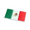 EmbossTech Country Flag | Raised Helmet Decal (Mexico)