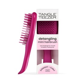 Tangle Teezer Ultimate Detangler Small - For Wet & Dry Hair - Detangling Brush for All Hair Types - Perfect Hair Brush for Kids & Travel - Raspberry Pink