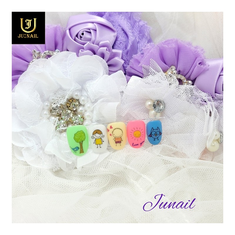 ❤Young and Cheolsu handmade nail tips - Short Round Square