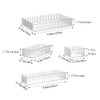 AUTUUCKEE 7pcs Clear Drawer Organizer, 4 Sizes Stackable Makeup Drawer