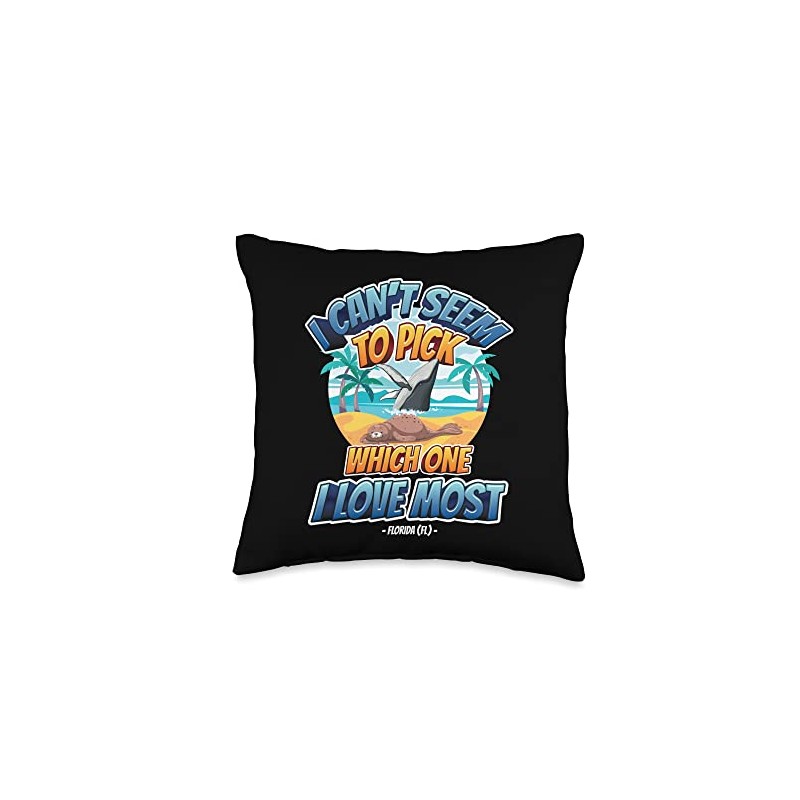 Can't Pick Which Love Beach Humpback Whale Hawaiian Seal Throw