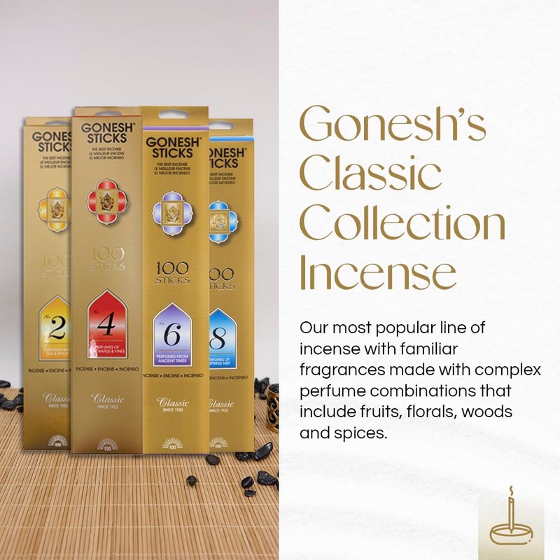 Gonesh - Classic Collection - Non-Toxic 10” Slow Burn Light