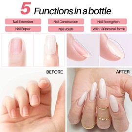 INTOBAS Pack of 240 Nail Capsules for Nail Extension