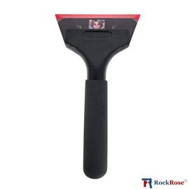 RockRose Latino Crush Red Bevel Blade - 5" Cropped Replacement Squeegee - Premium Quality Precision Cleaning Tool for Windows, Glass, and Surfaces - Durable Construction (Red, Cropped)