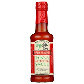Busha Browne Pukka Hot Pepper Sauce, 6 Fluid Ounce