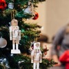 VALICLUD Wooden Christmas Nutcracker Figures Ornaments Xmas Holiday Tree Decorations