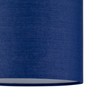 firstchoicelighting Set of 2 Navy Blue Cotton Fabric Table Lamp