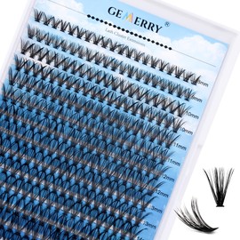 GEMERRY Individual Lashes 280pcs Lash Extensions 30D Lash Clusters Mixed Tray Cluster Lashes Eyelash Clusters 0.07 D Curl DIY Eyelash Extension Individual Lash Extensions 3D Effect Reusable Handmade Matte Cluster Eyelashes(30D-0.07D, 8-16mm)