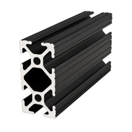 80/20 Inc, 1020-Black, 10 Series, 1" x 2" Extrusion x 48"