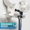 TAILI Razor Holder for Shower 2 Pack, Suction Hooks Shower
