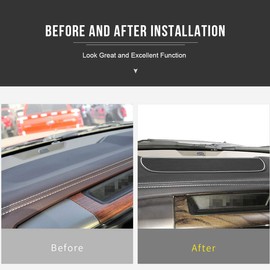 Auovo Dashboard Mat Cover for Ram 1500 2500 3500 Accessories Interior 2011-2018 Pickup Car Dash Pad Trim Rubber Soft Tray(1 PCS) (White Trim)