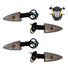 Direccionales Para Motos Ft150ts - Dm150 Roja Juego 4 Piezas Izquierdo/derecho