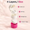 Pill Crusher and Cutter with Storage – 4-Layer Portable Pill