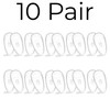 GMS Optical Soft Screw-in Silicone Symmetrical Shape Eyeglass Nose Pads
